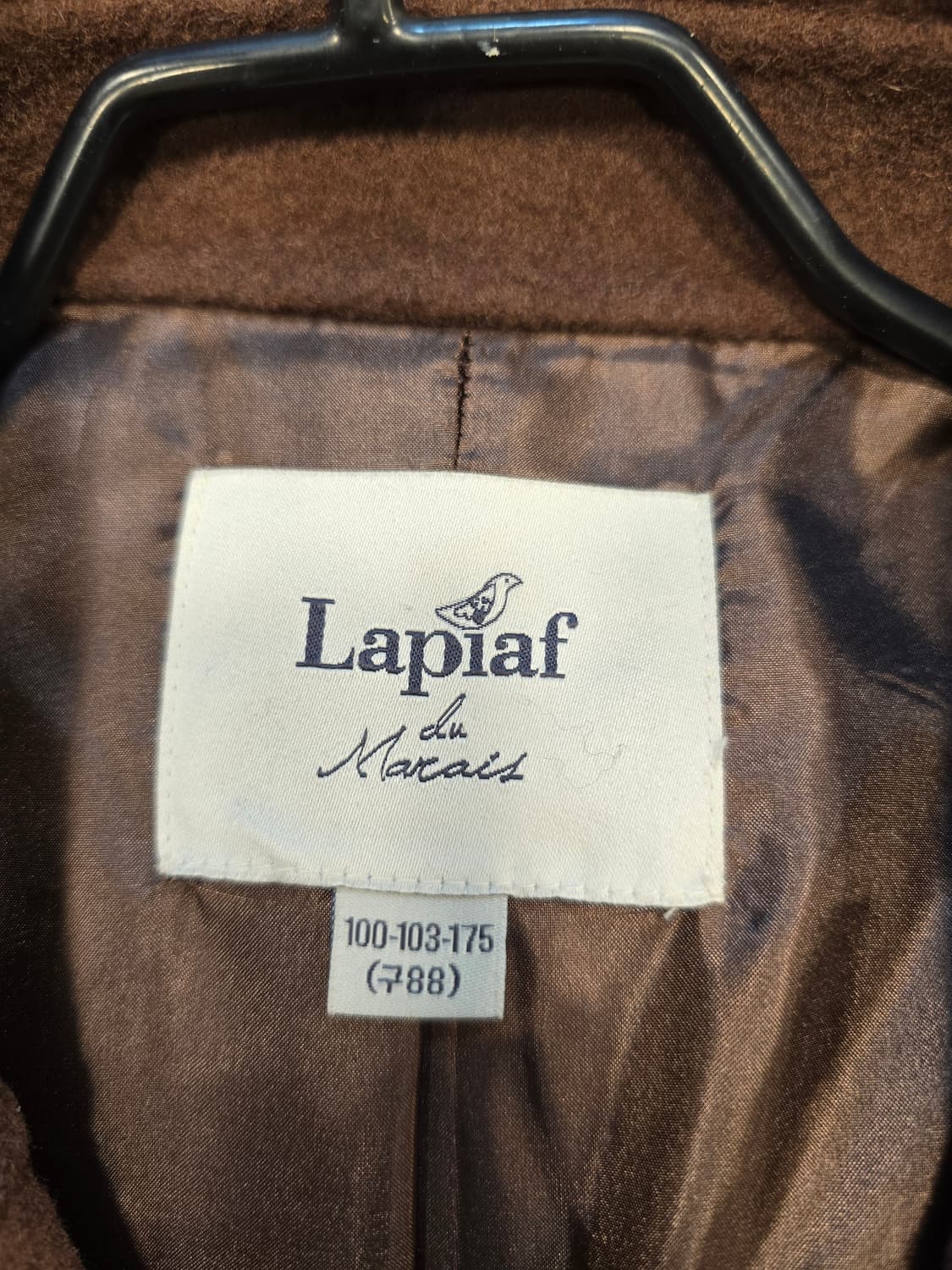 거의새거) 라삐아프 Laplaf 핸드메이드 모 더블 롱 코트 100 상품이미지8