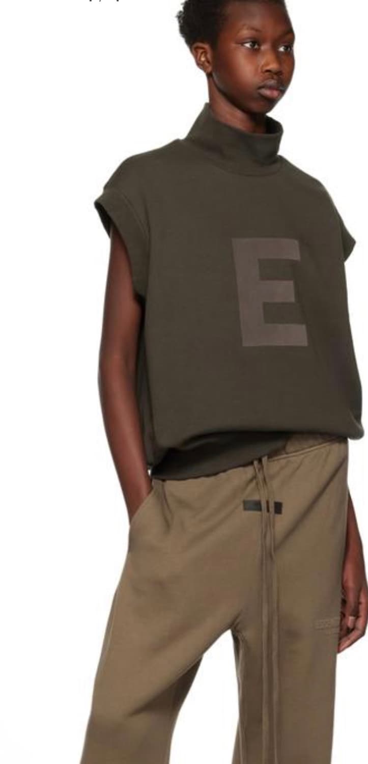 새상품 피어오브갓 ESSENTIALS터틀넥 민소매 티셔츠 XXS(44,5 상품이미지1