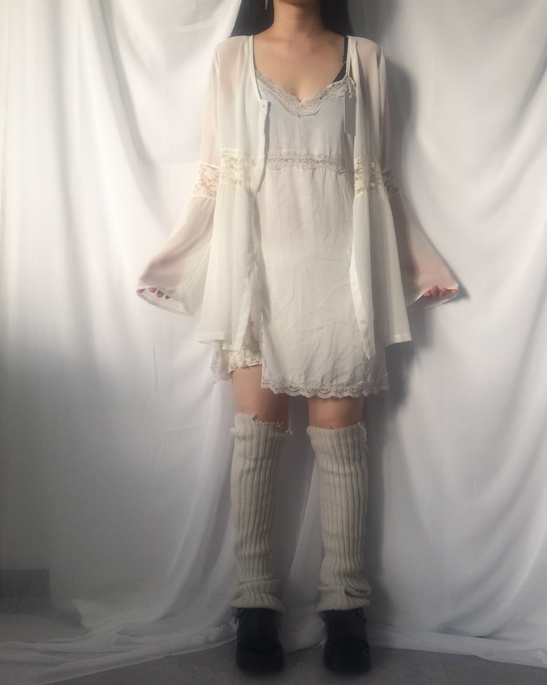 Lace point cardigan 상품이미지7