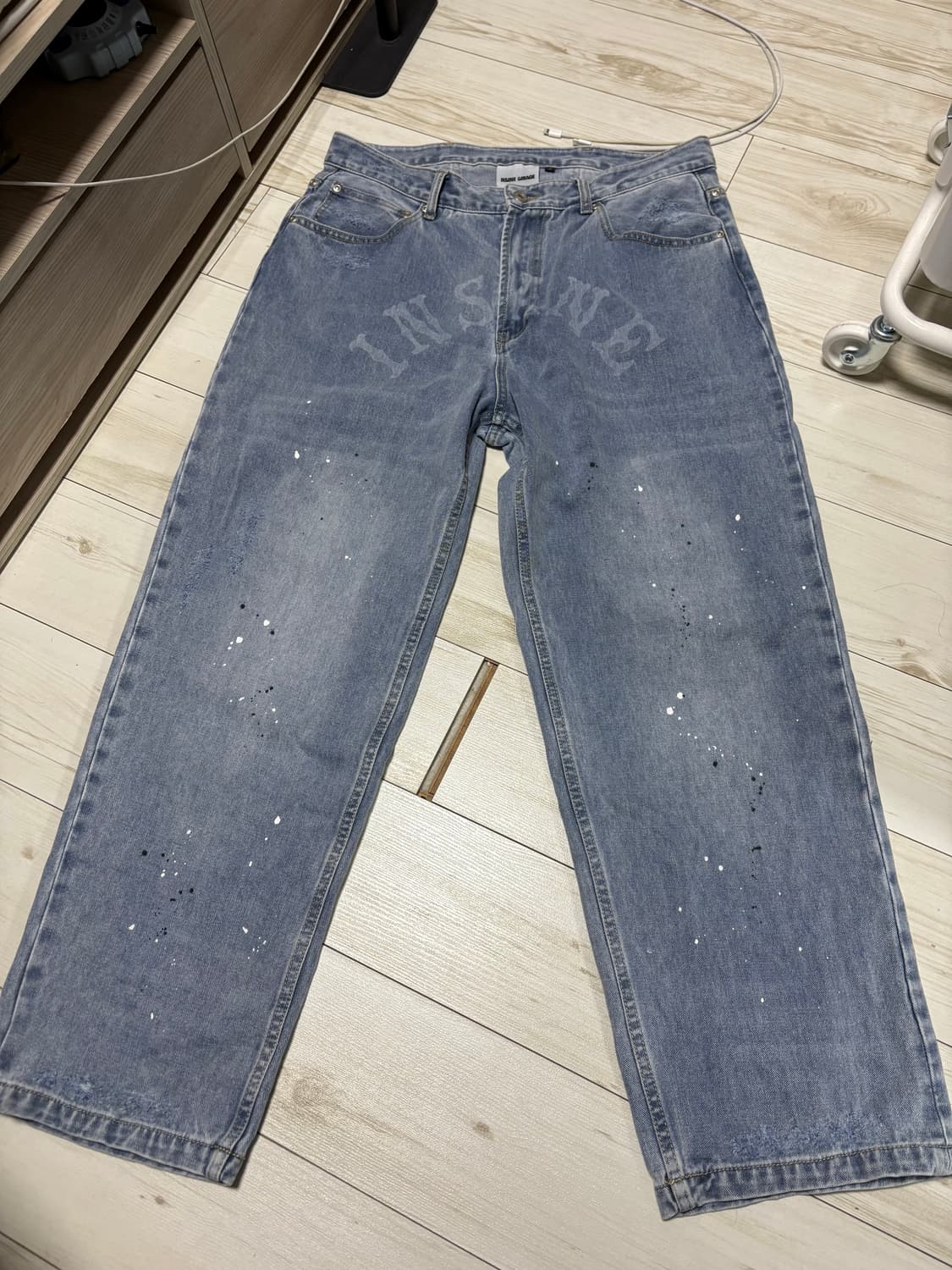 인세인개러지 스플래터 데님 3사이즈 상품이미지5