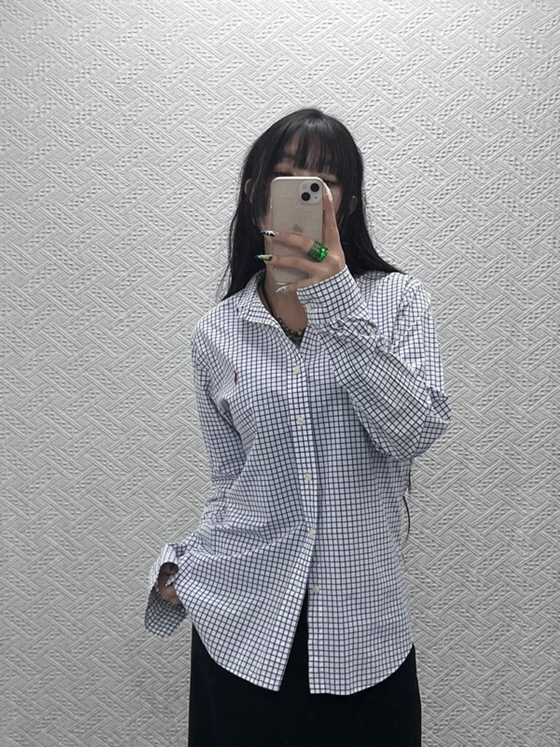 폴로 랄프로렌 컨트리 체크패널 빈티지 오버핏 셔츠 M C08664 상품이미지2