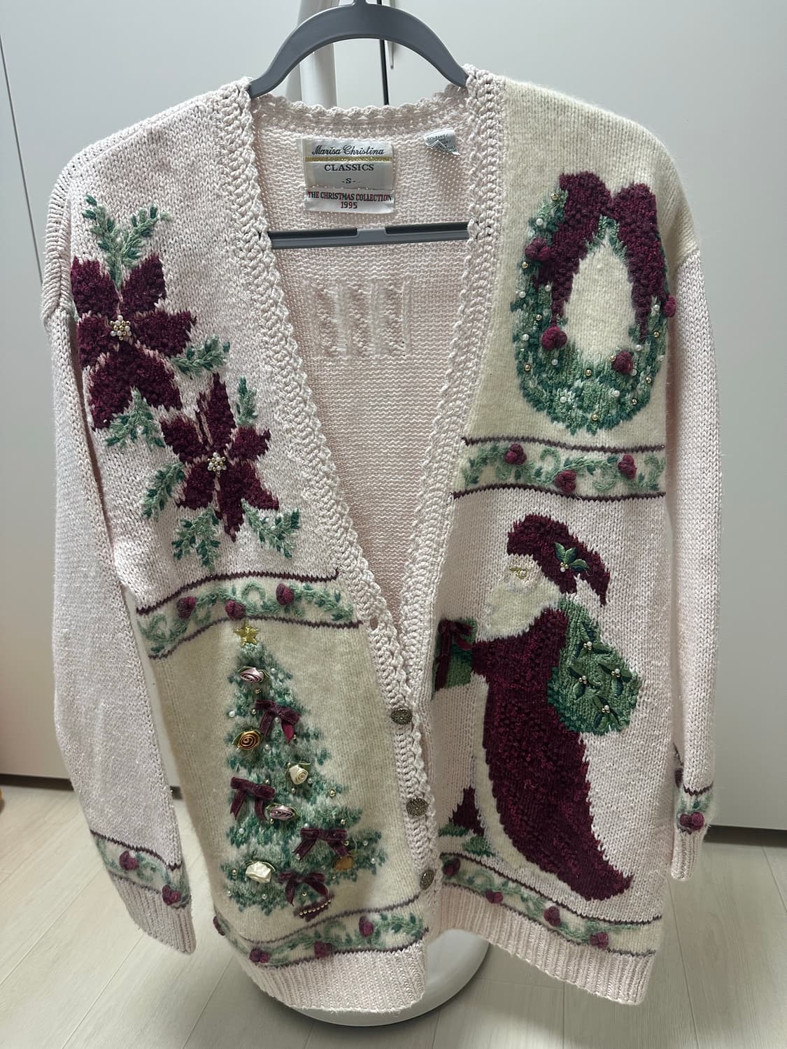 marisa christina 크리스마스 핑크 니트 가디건  상품이미지1