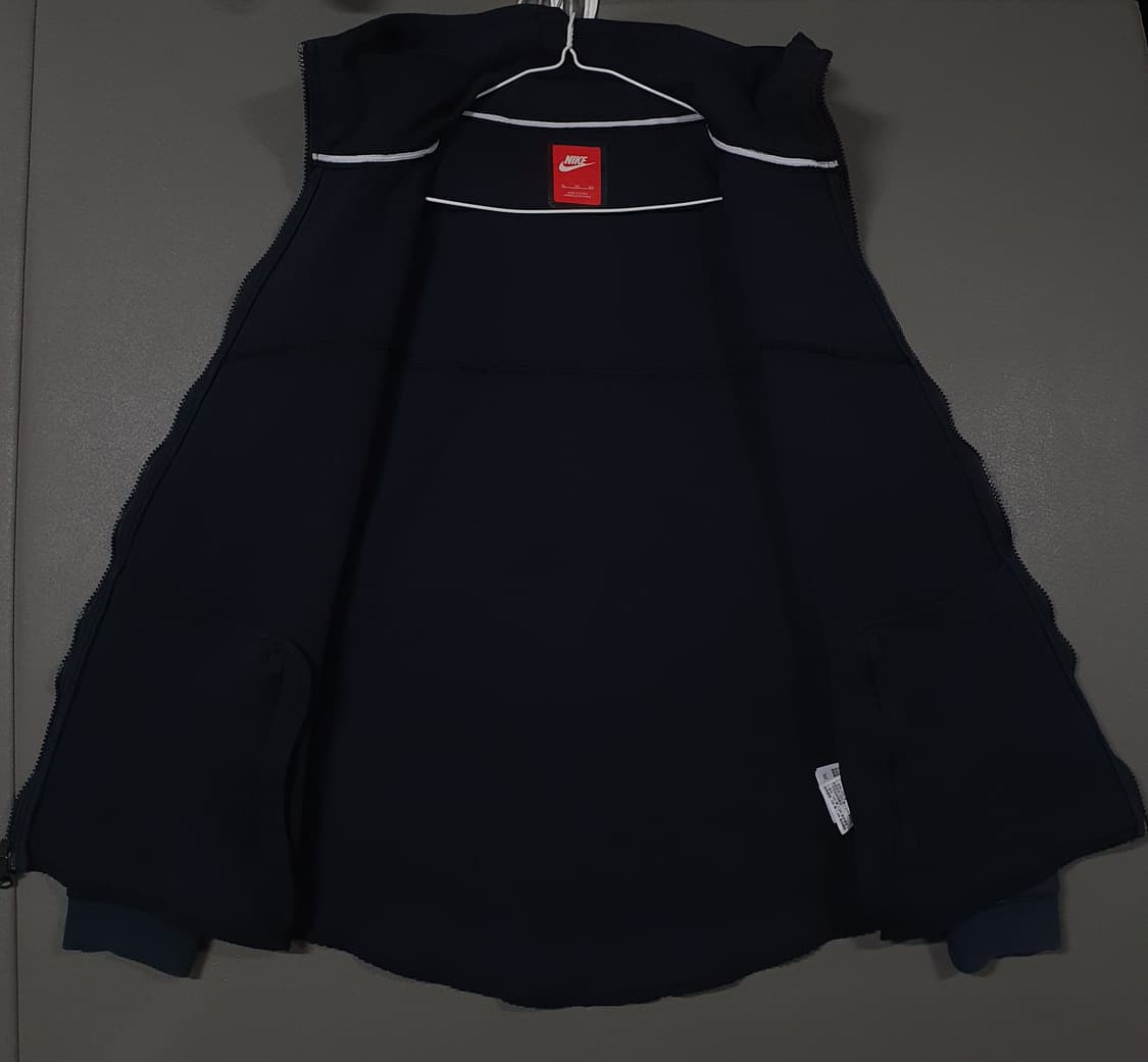 XL (105) 나이키 테크팩 플리스 트랙 봄버 윈드러너 후드 자켓 블랙 상품이미지6