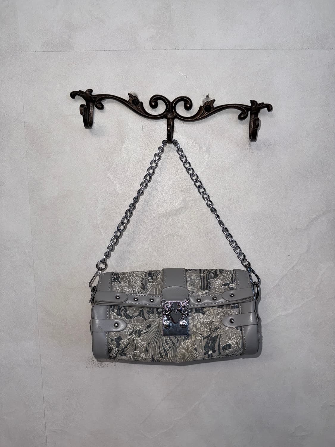 Silver gray oriental mini chain 숄더백 상품이미지1