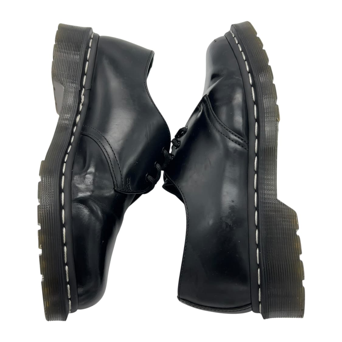 260 닥터마틴 1461 스무스 블랙 화이트 스티치 (UK7) 상품이미지3