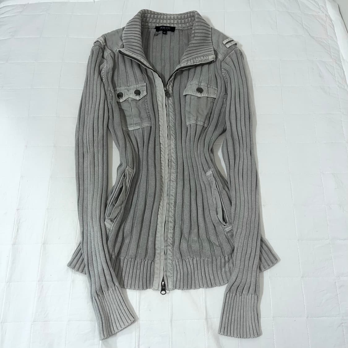 {Michel klein} gray pocket zip up 상품이미지1