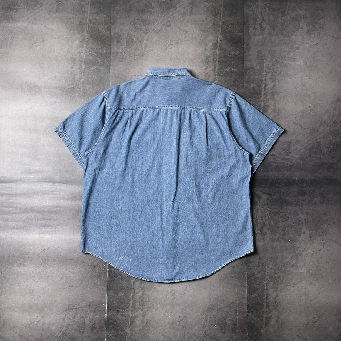 BASIC EDITIONS 빈티지 플랩포켓 코튼 데님 셔츠 A00777 상품이미지7