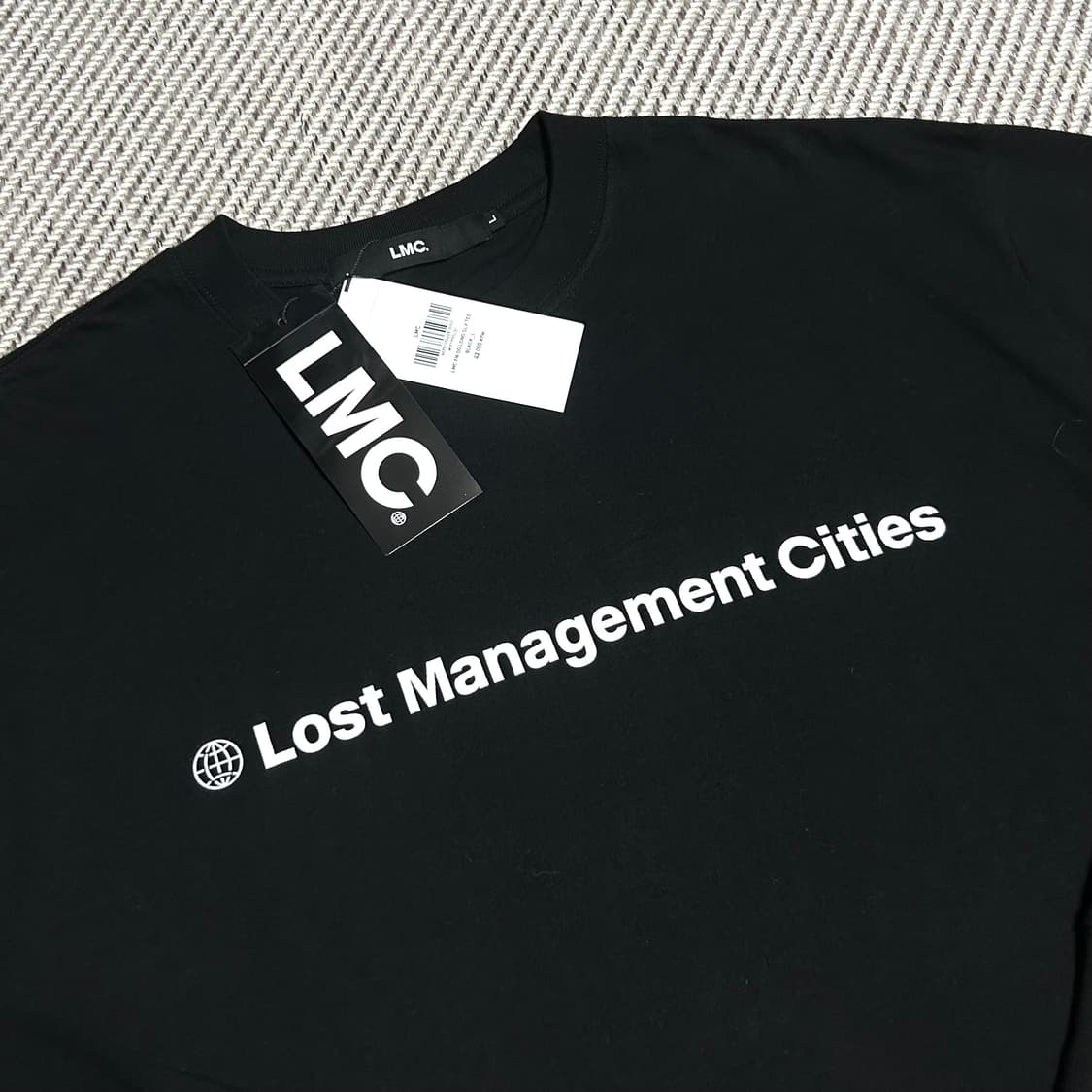 [L] LMC 엘엠씨 미사용 블랙 롱슬리브 긴팔티 상품이미지2