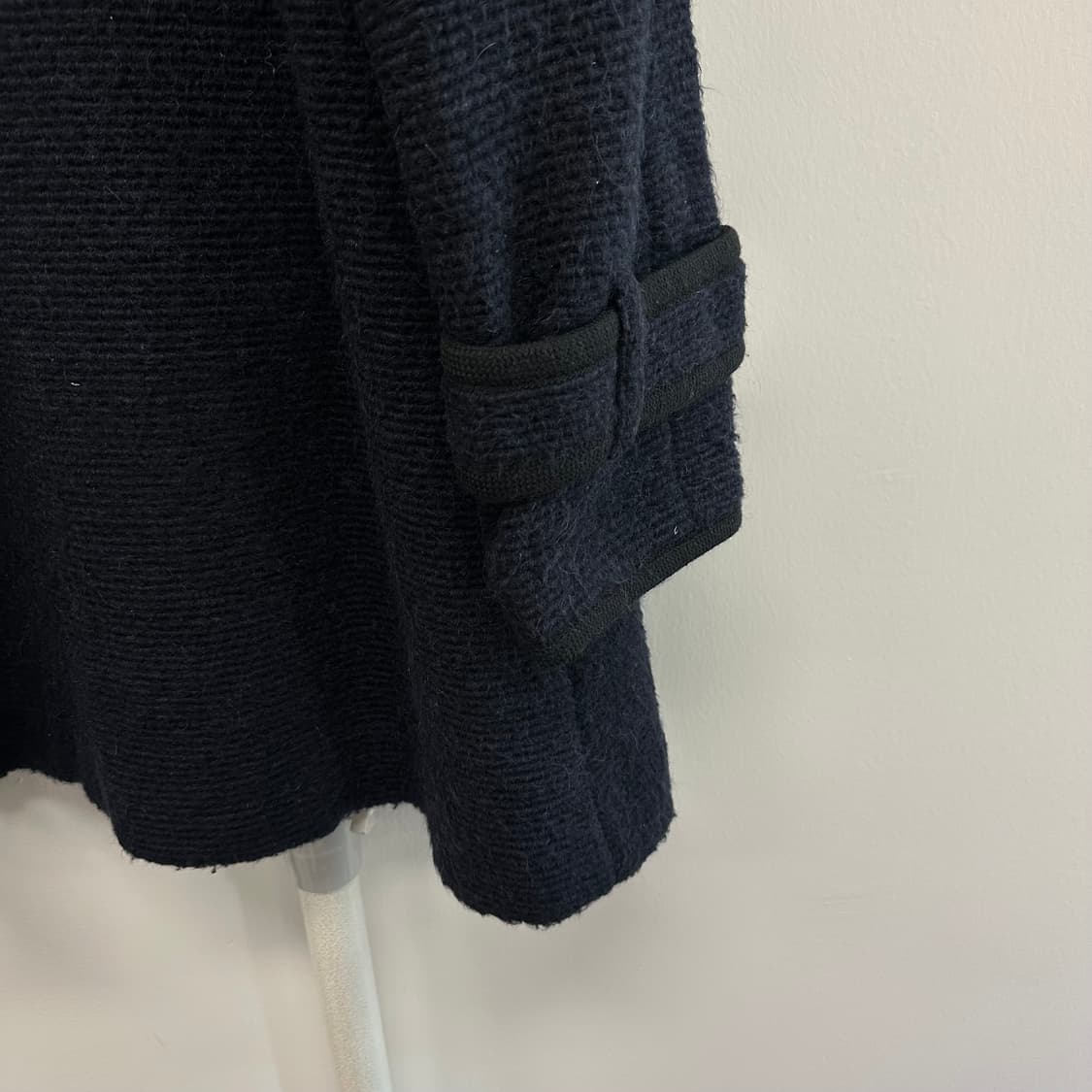 랑방 라쿤퍼 파이핑 디자인 모헤어 코트 상품이미지7