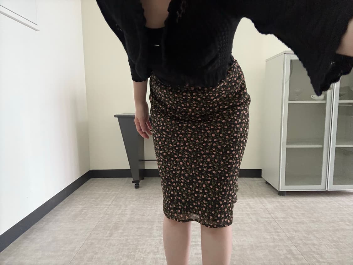 floral chiffon midi skirt 상품이미지5
