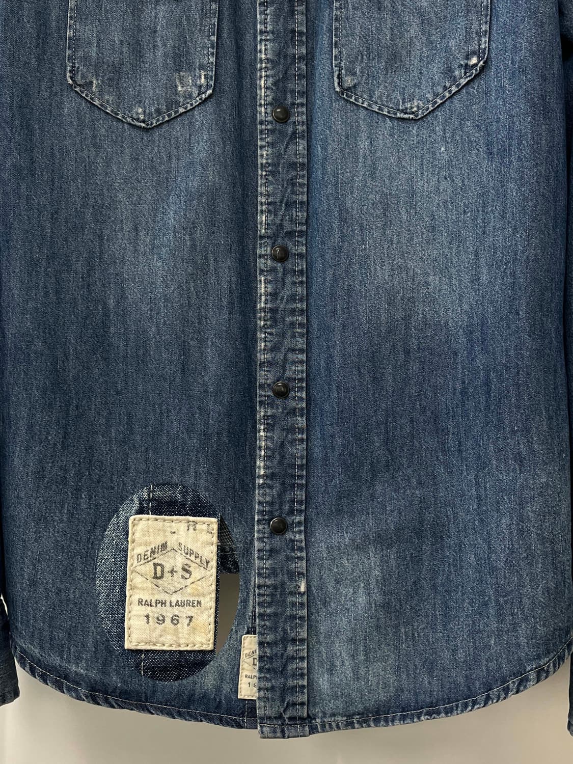 폴로 랄프로렌 콘초 사우스웨스턴 워시드 데님 웨스턴 셔츠 상품이미지6