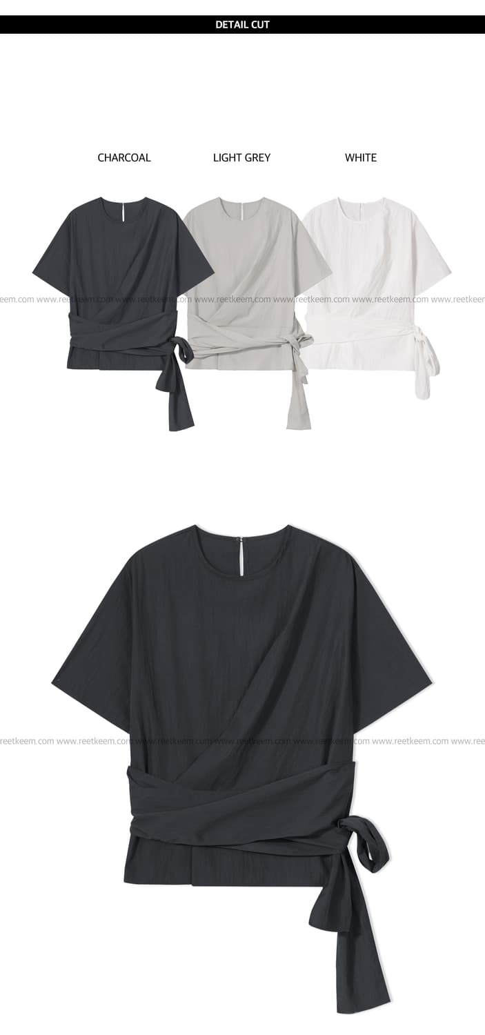릿킴 marais blouse (charcoal) 상품이미지3