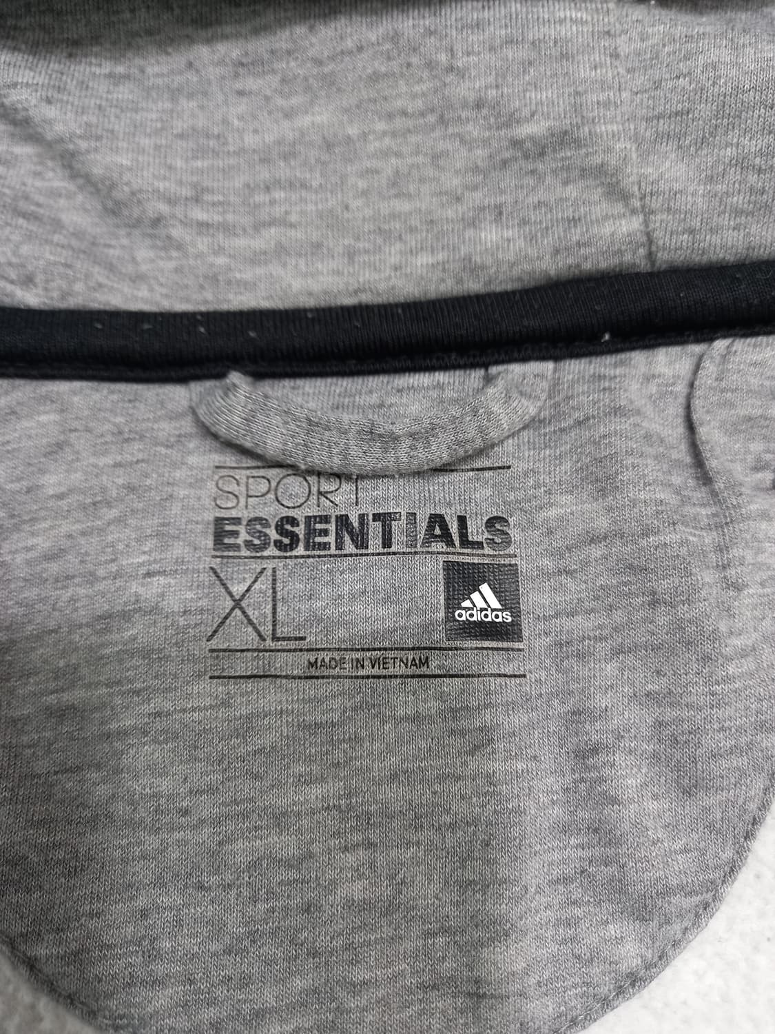 XL105 adidas ESSENTIALS 기모 후드집업 그레이 XL-4 상품이미지6