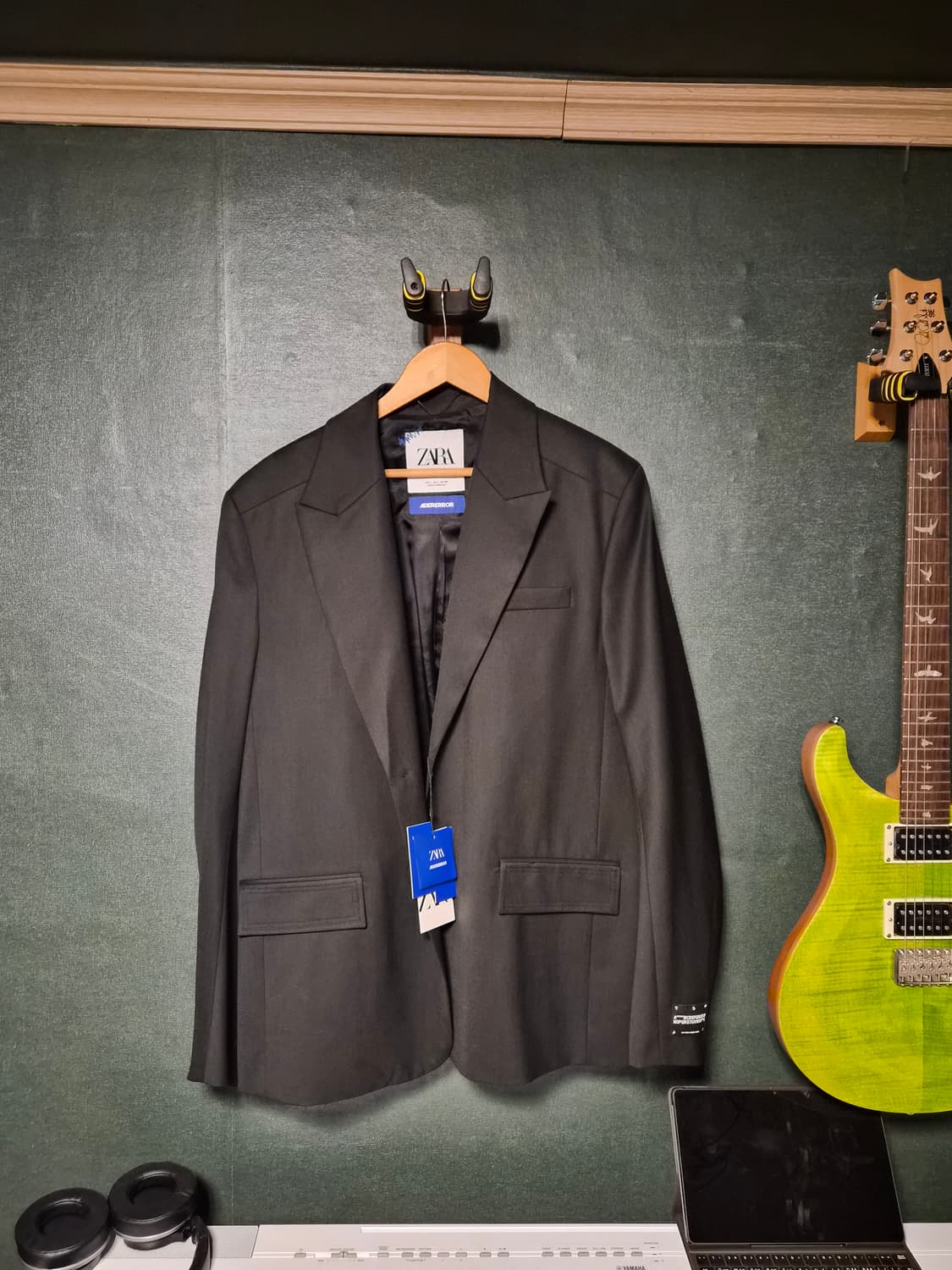 (L size)자라 x 아더에러 오버사이즈 블레이저 블랙 셋업  상품이미지1