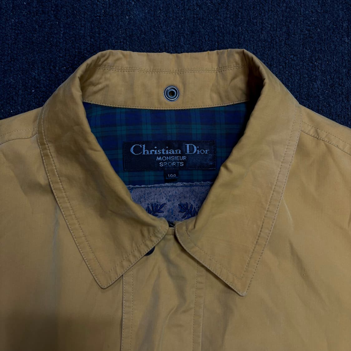 디올 아카이브 블루종 옐로우 자켓 L 상품이미지6