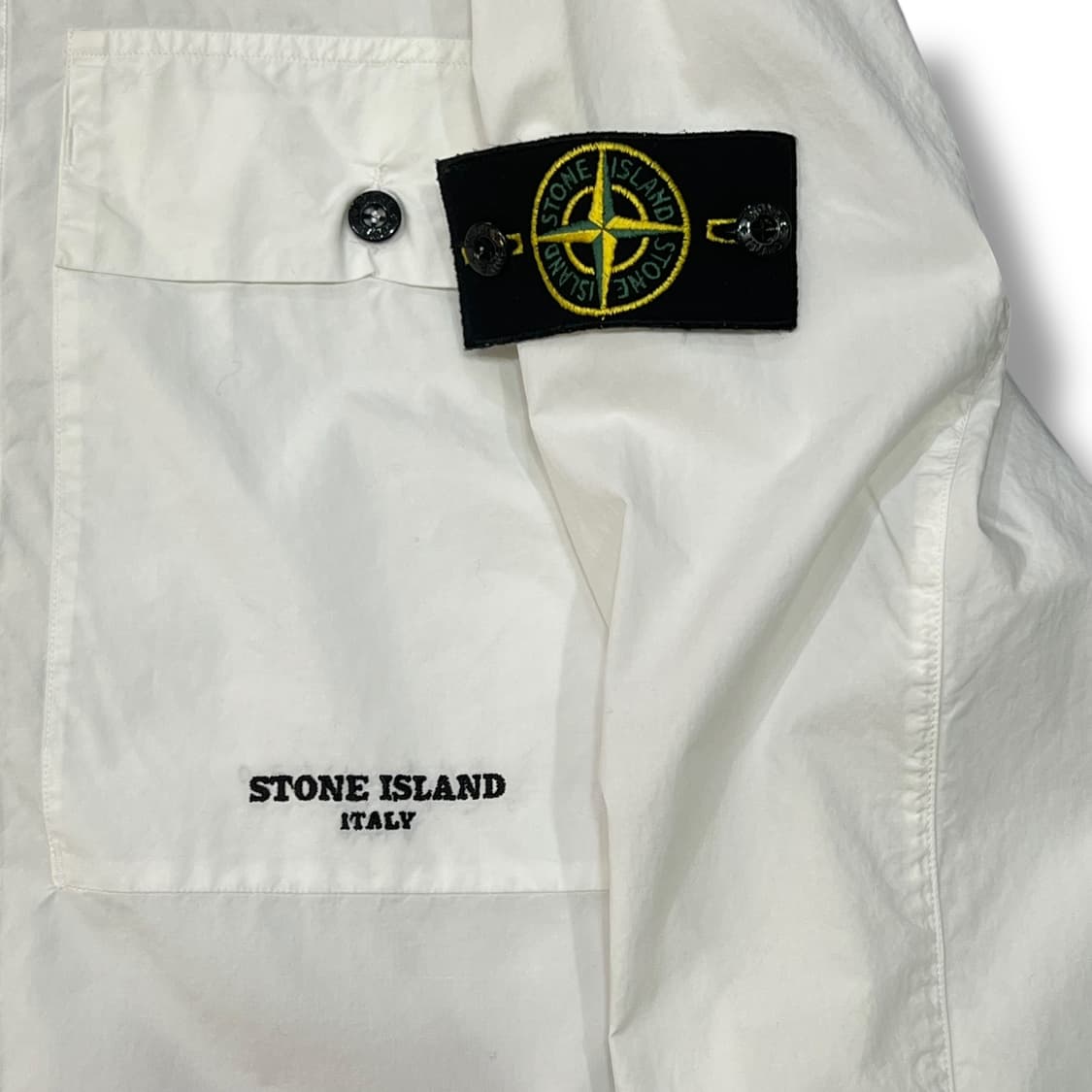  스톤아일랜드 오프화이트 오버 셔츠 y14285 상품이미지5