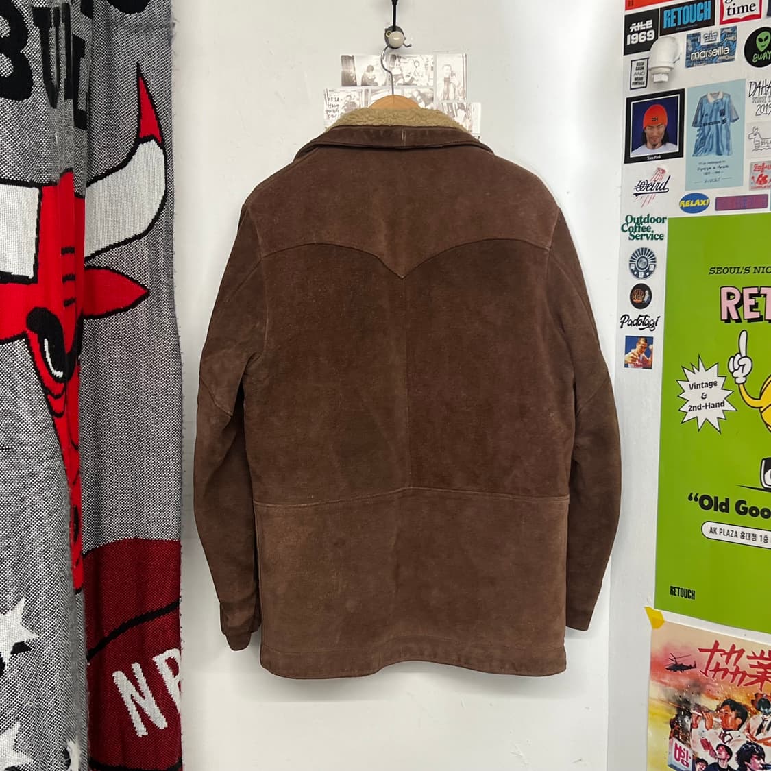 쇼트 NYC 웨스턴 스웨이드 쉐르파 자켓 상품이미지8