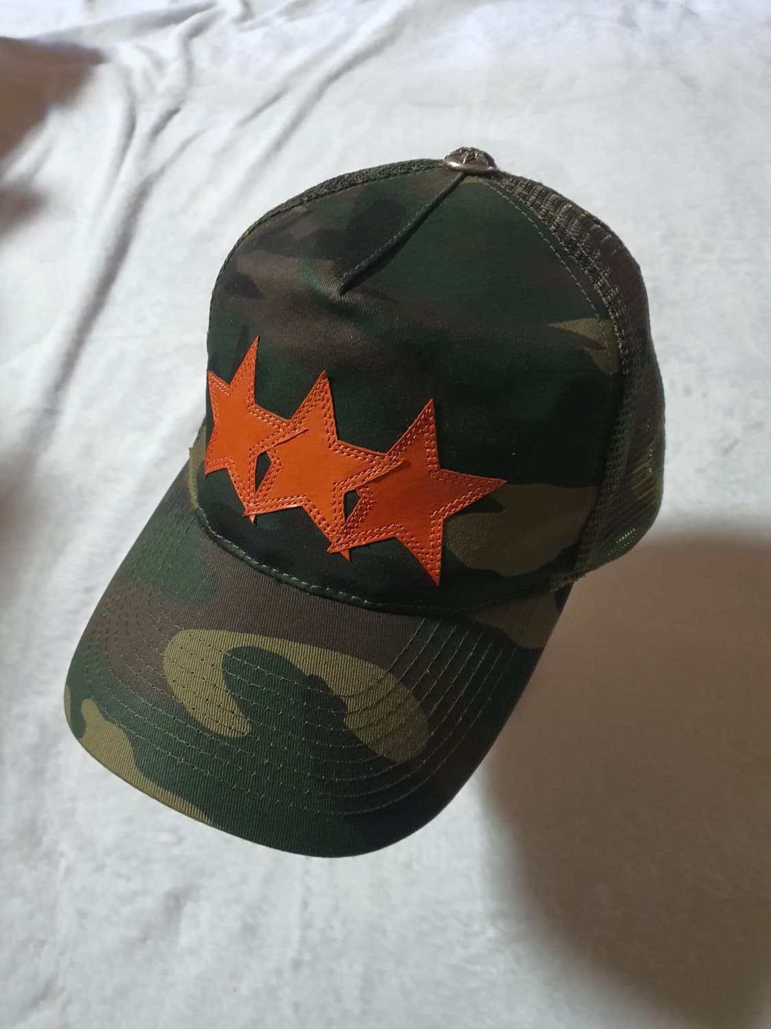 chrome hearts 크롬하츠 레더스타패치 카모스냅백 otto스냅 상품이미지1