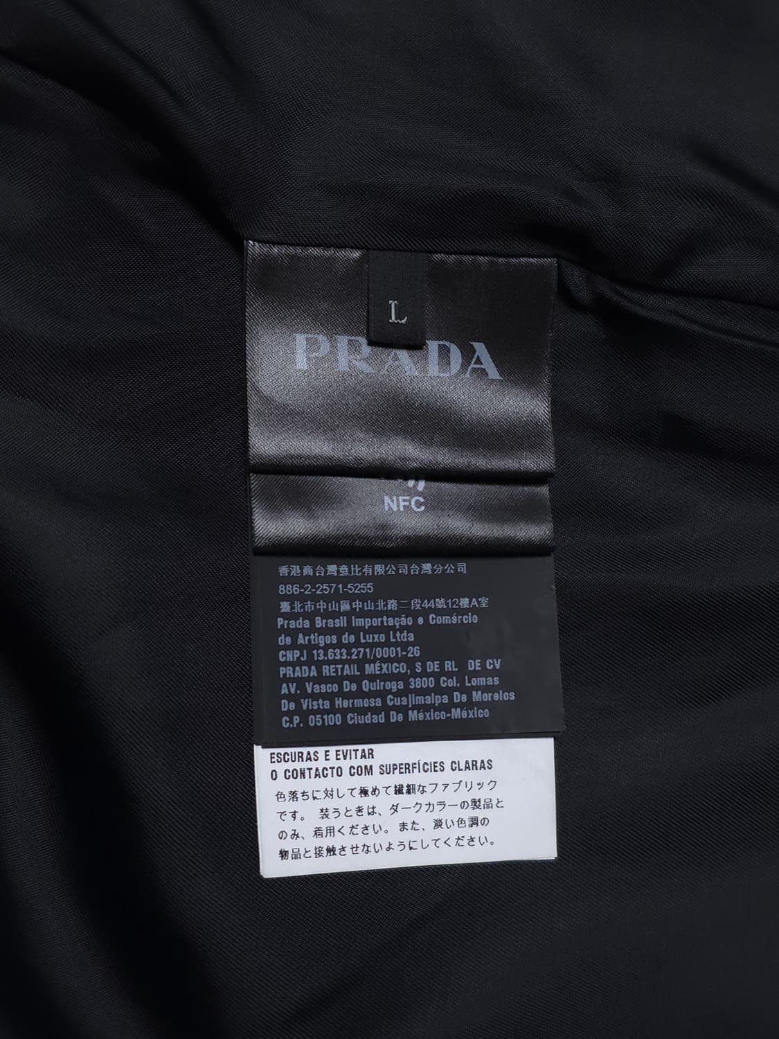 [L] 프라다 벨벳 블루종 자켓 블랙(SGB999) 상품이미지6