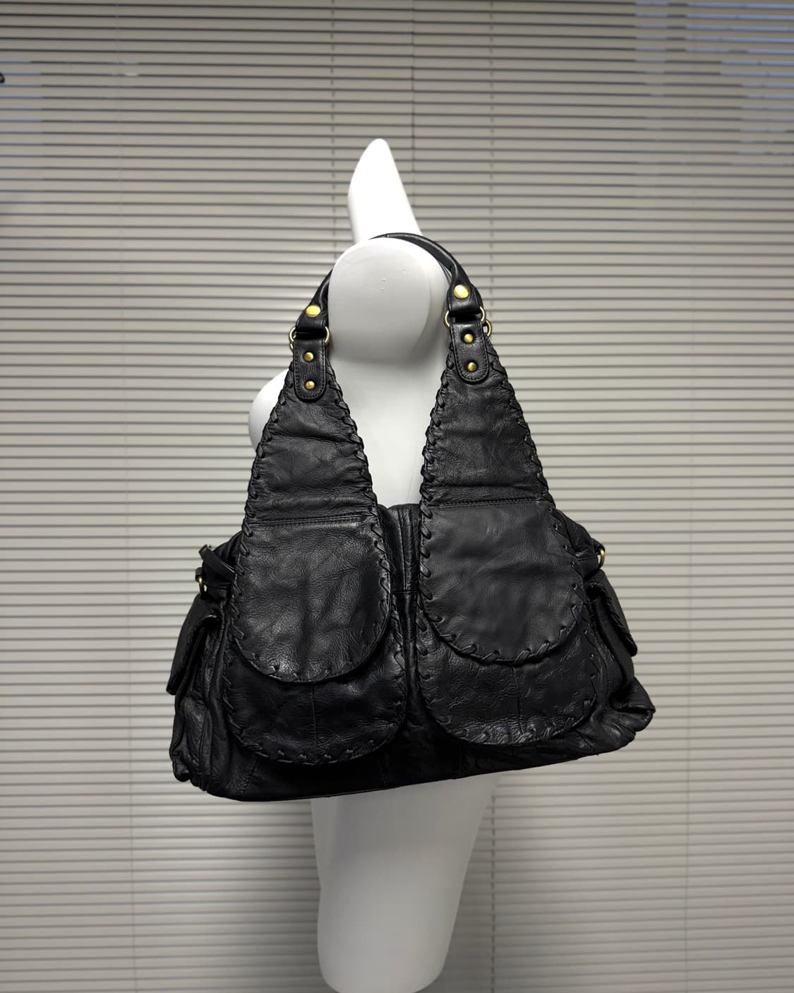 빈티지 레더 숄더 백 상품이미지1