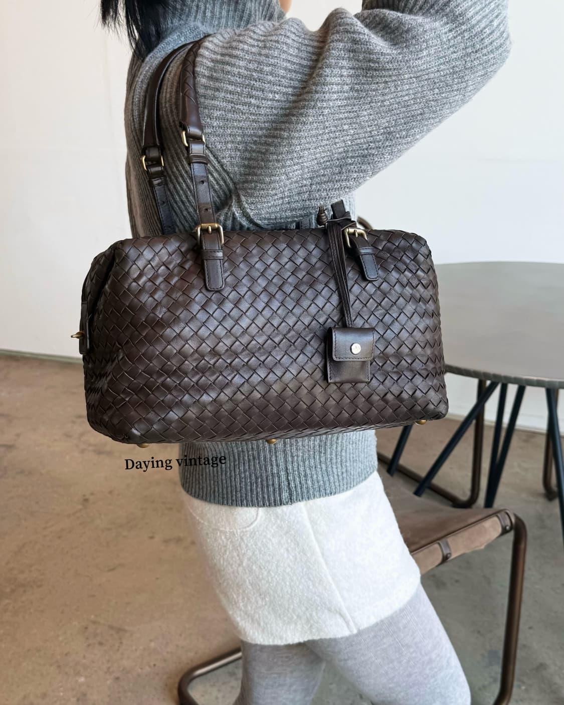 보테가 베네타 인트레치아토 보스턴백 상품이미지4