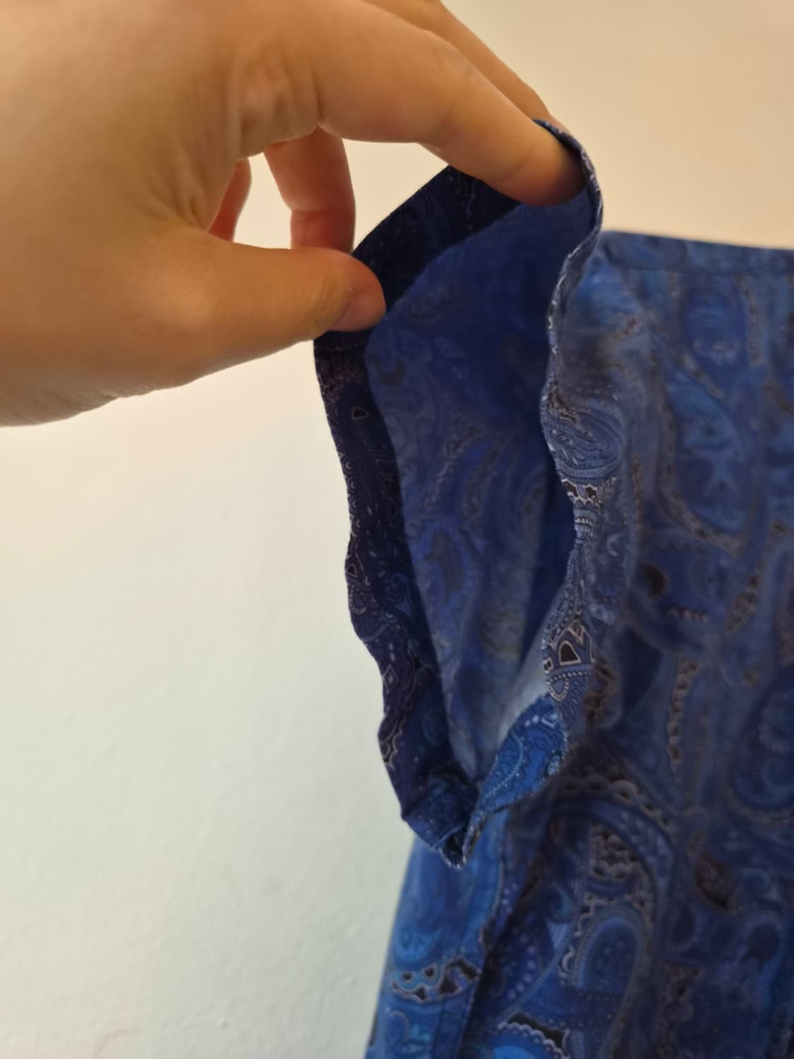 유니클로*리버티 남성 에스닉블루반팔셔츠 L사이즈 상품이미지4