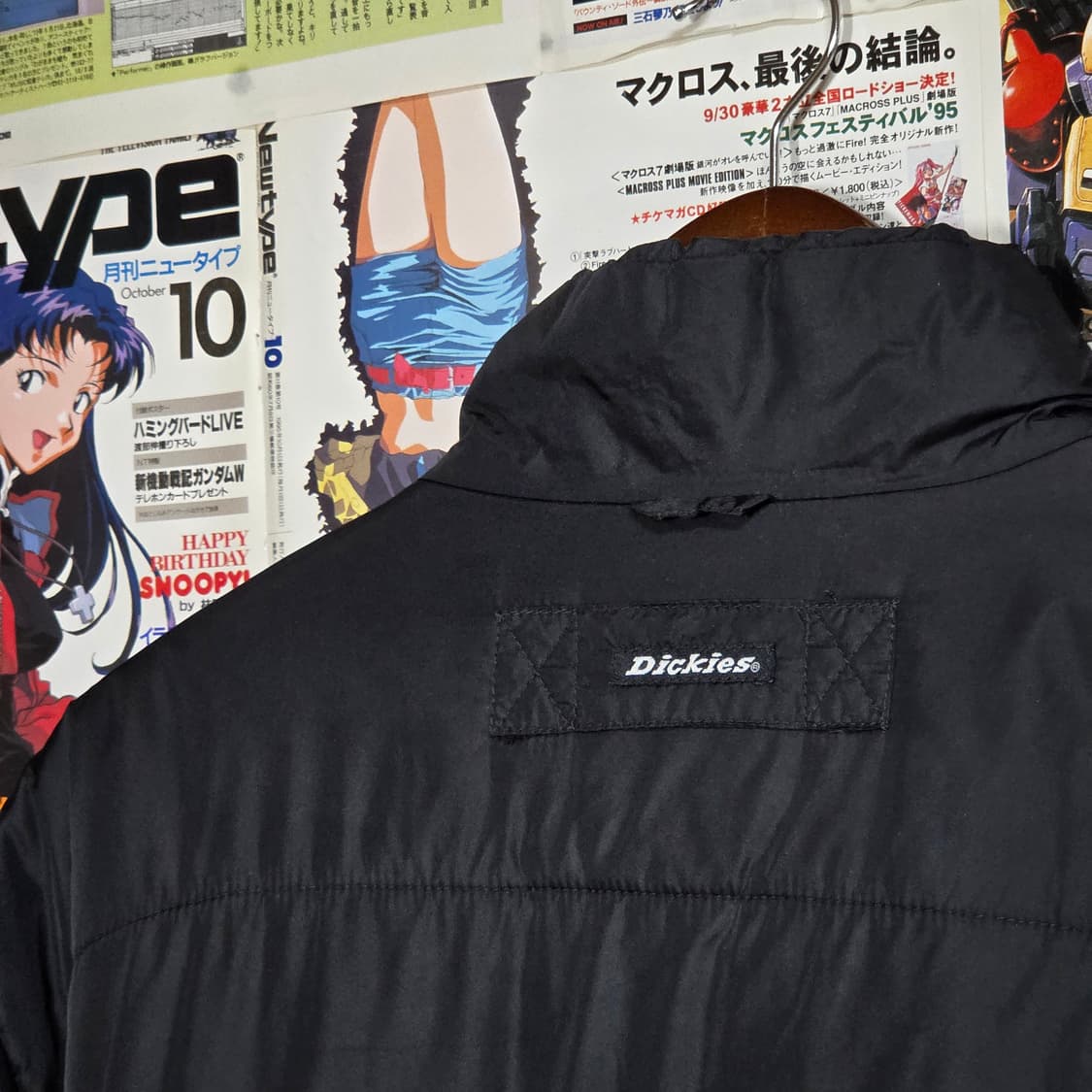 디키즈 오버핏 블랙 로고 경량패딩 점퍼 상품이미지6