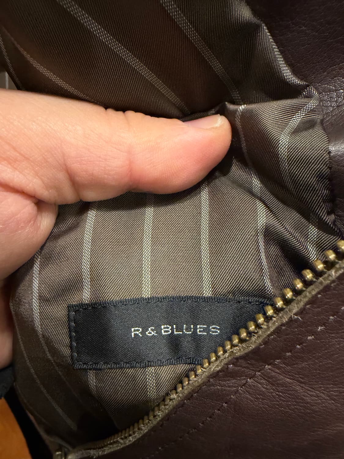 R&blues 램스킨 레더자켓 M 상품이미지5