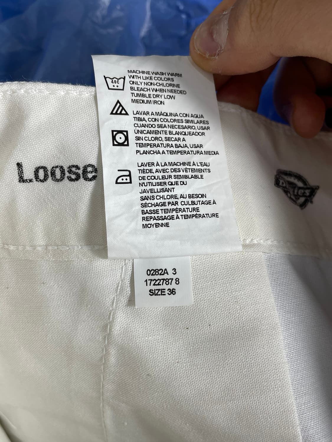 디키즈 워크 화이트 반바지 상품이미지2