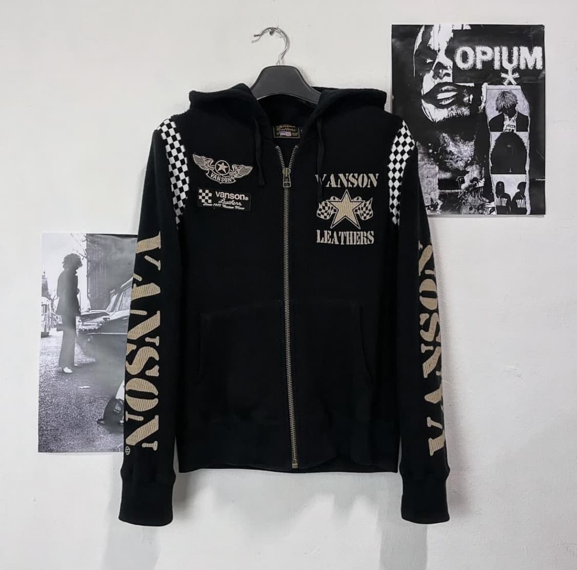 vanson leathers mash zip-up 상품이미지3