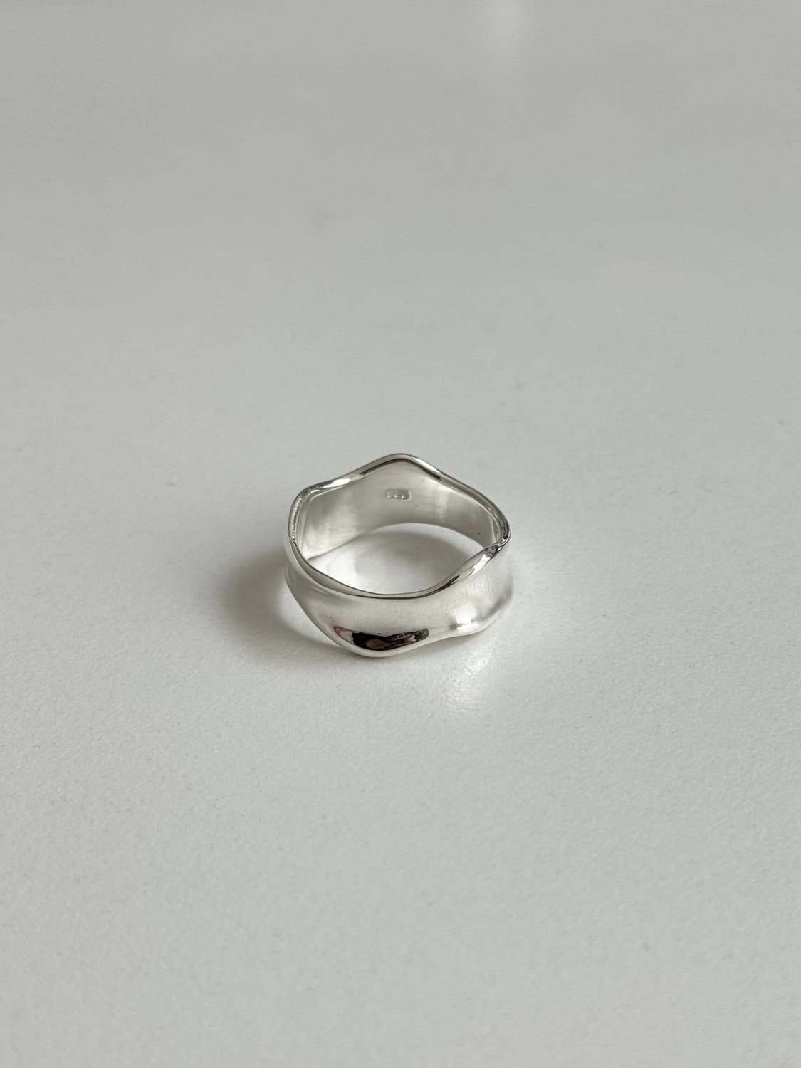 실버925 웨이브 볼드링 반지 상품이미지1