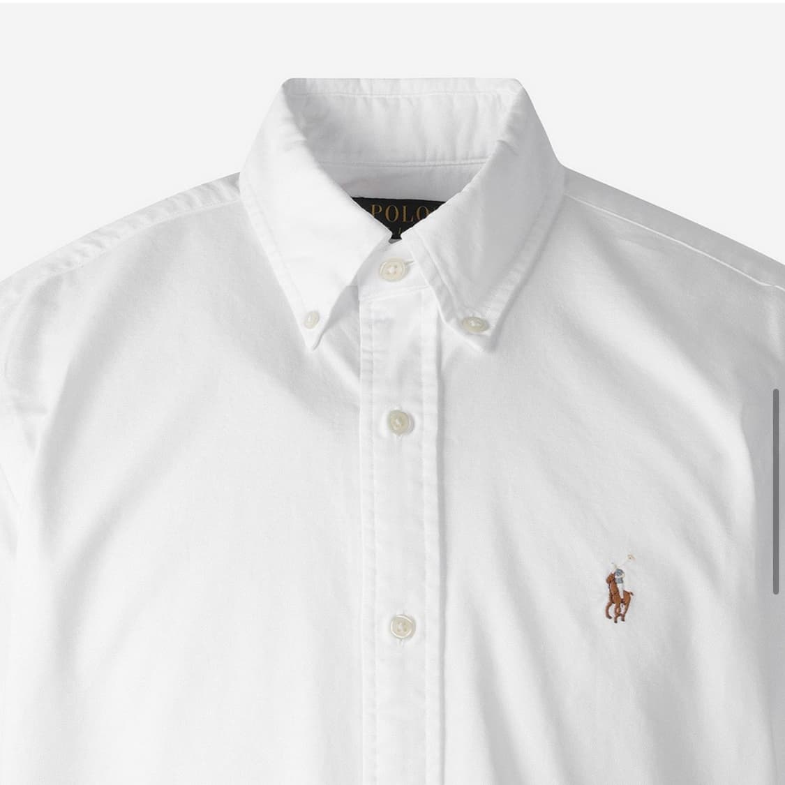 (S)폴로 랄프 로렌 커스텀핏 옥스포드 셔츠 화이트 - 24FW 상품이미지3