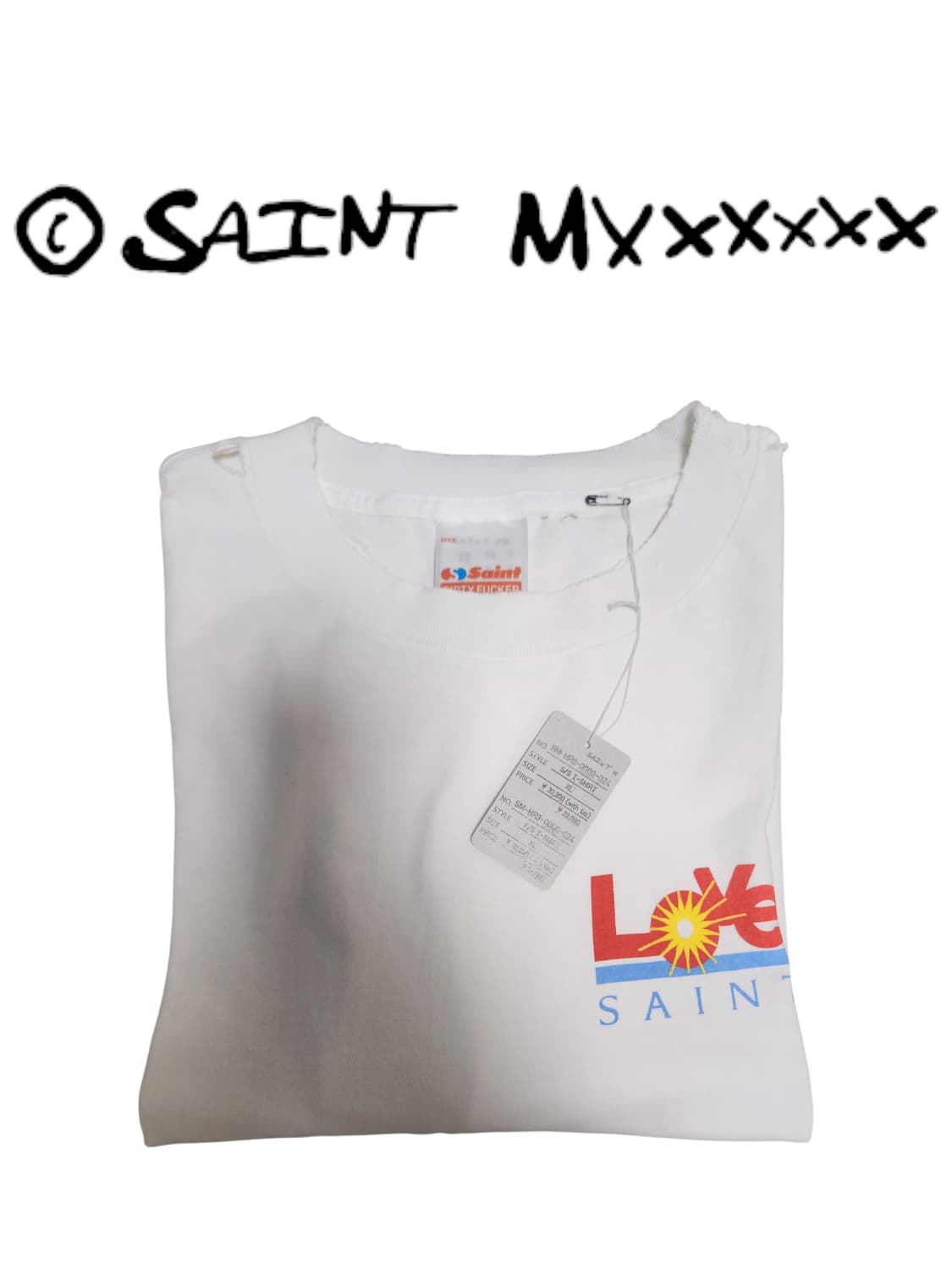 [XL, F] 일괄급처 세인트마이클 러브 티셔츠/ 뉴에라 캡 상품이미지4