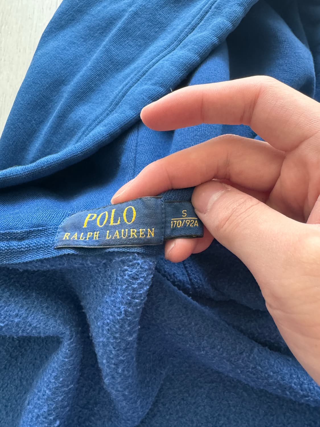 폴로 블루 후드집업 상품이미지3