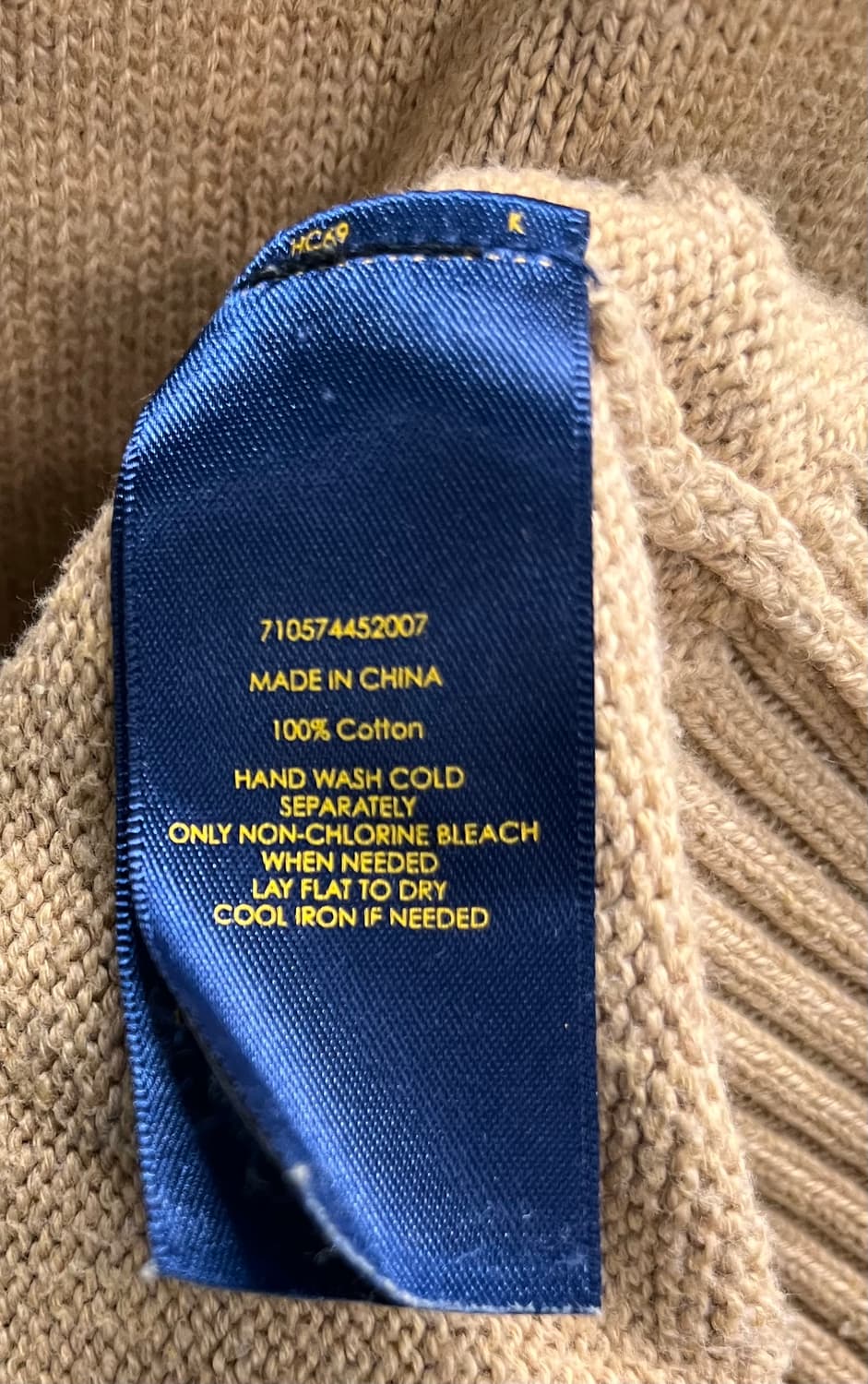 폴로 랄프로렌 하프넥 니트 L 상품이미지5