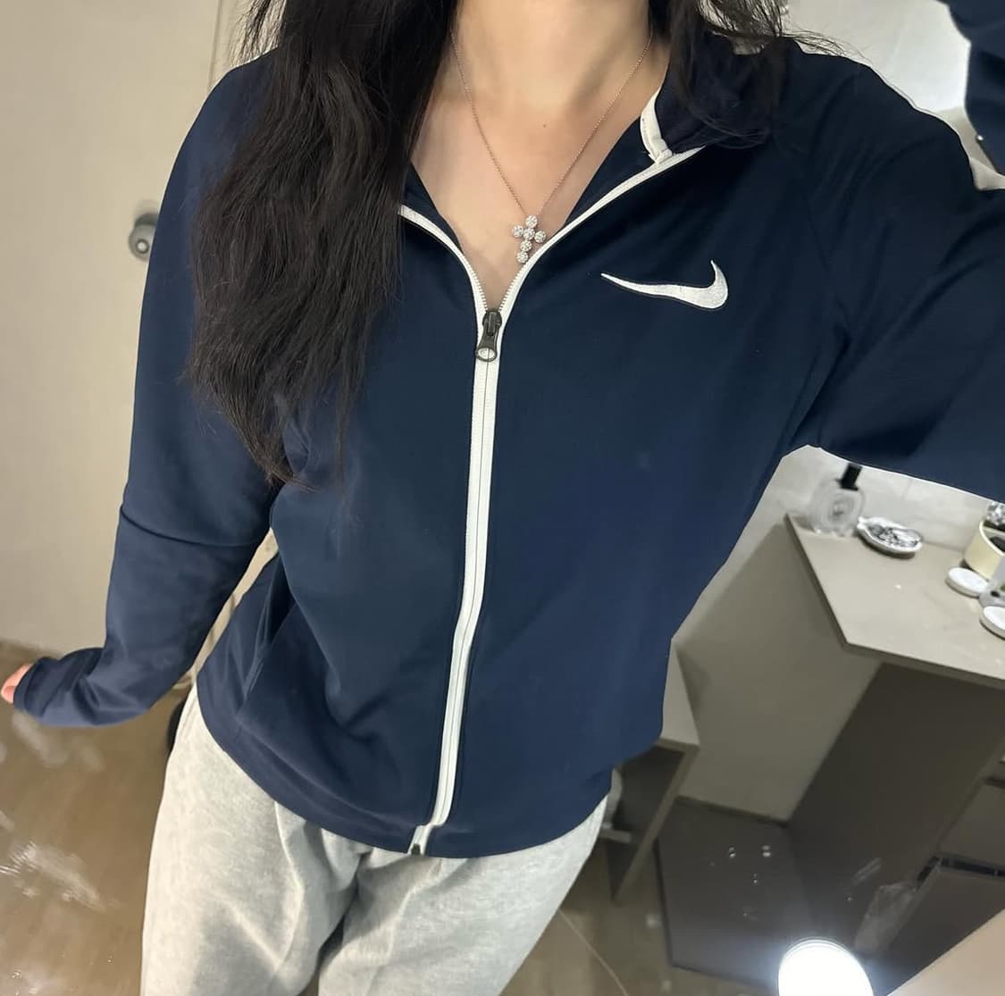 나이키 네이비 스우시 로고 져지 💙🤍 상품이미지1