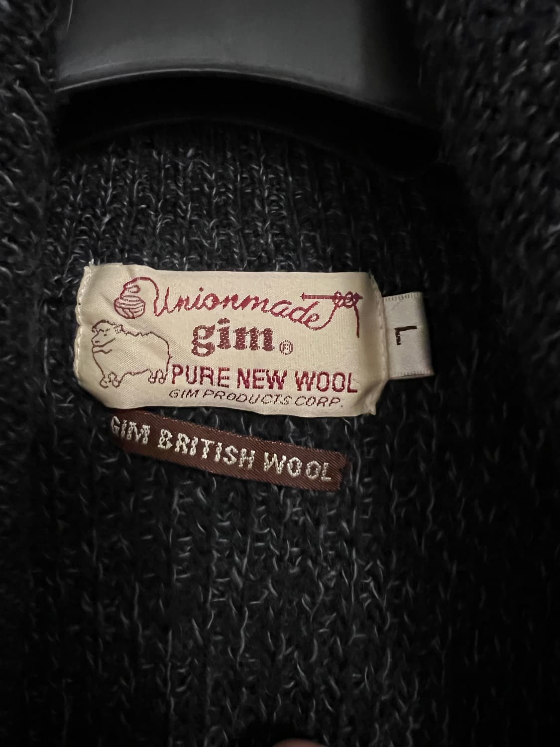 gim 브리티시 울 하프집 하이넥 집업 니트 상품이미지6