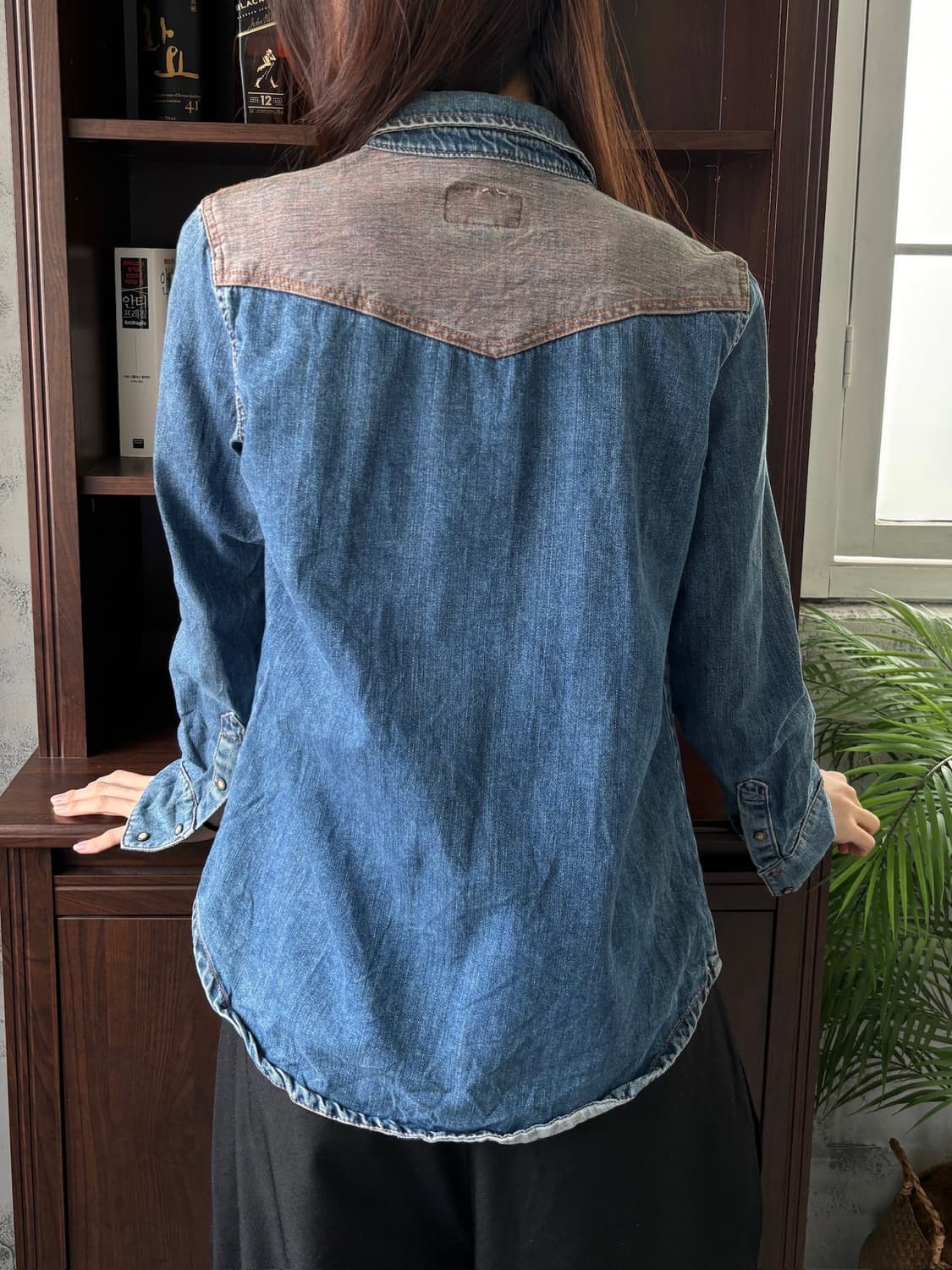 빈티지 웨스턴 데님 셔츠 상품이미지3