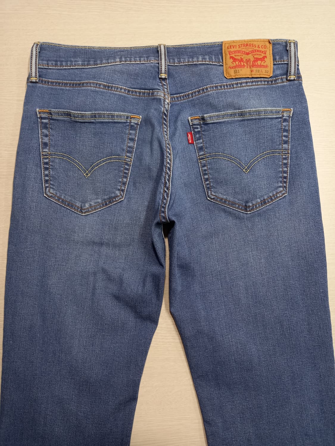 32 리바이스511 워싱 부드러운스판 슬림일자진 32-279 상품이미지4
