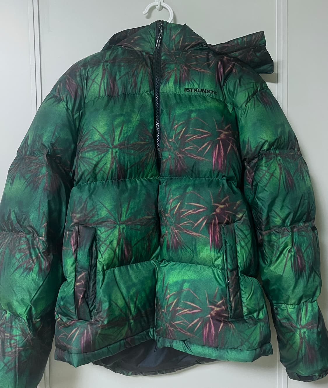 이스트쿤스트 후디드 다운 퍼 자켓 패딩 그린 상품이미지4