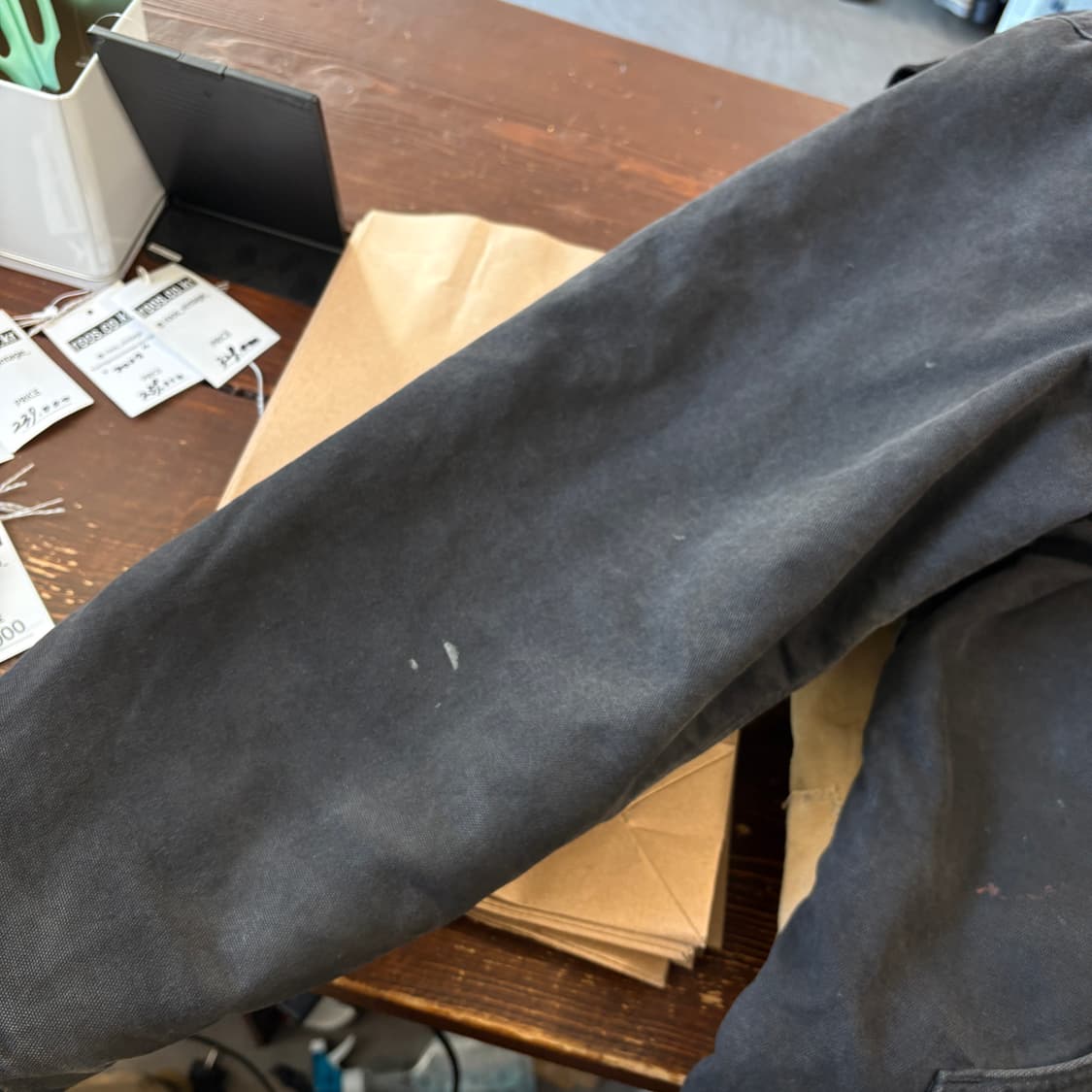 칼하트 정품 C61 블랙 덕 초어 자켓 상품이미지4