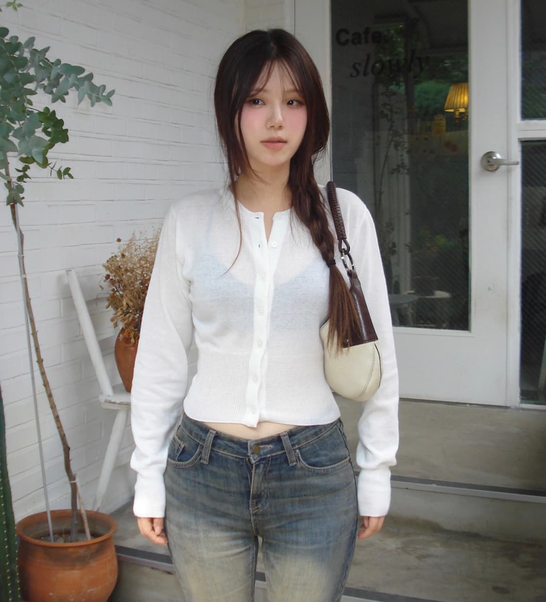 아워캐비넷 bambi slim cardigan 팝니다. 상품이미지1