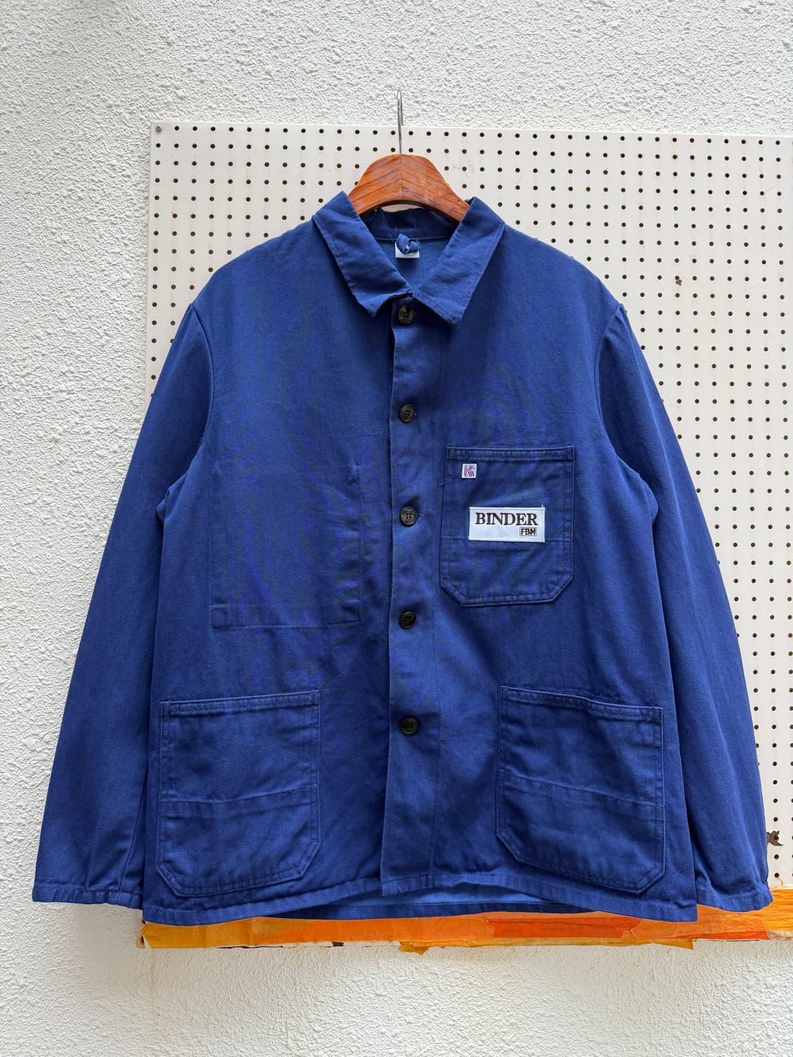 80s GERMAN BLUE DENIM UTILITY 데님 프렌치워크자켓 상품이미지1