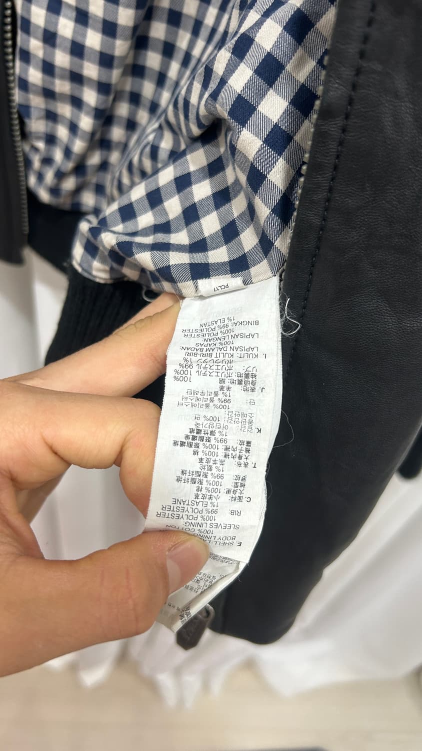 리바이스 블랙 가죽자켓 레더 아우터 S (무료배송) 상품이미지4