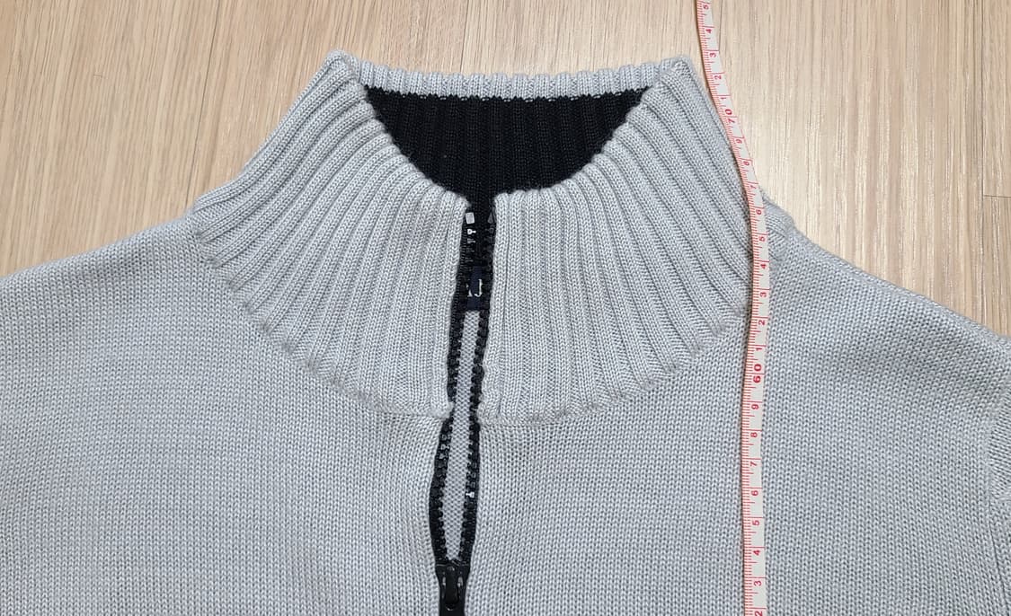Armani Jeans 100% 라나 울 집업 M 95 라이트그레이 상품이미지8