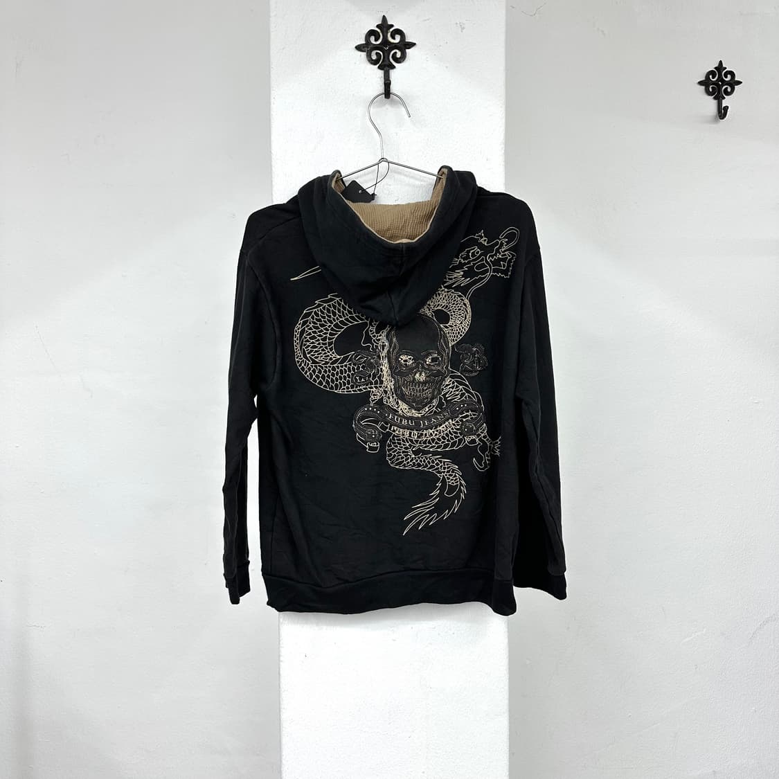 Skull embroidery hood zip-up 상품이미지5