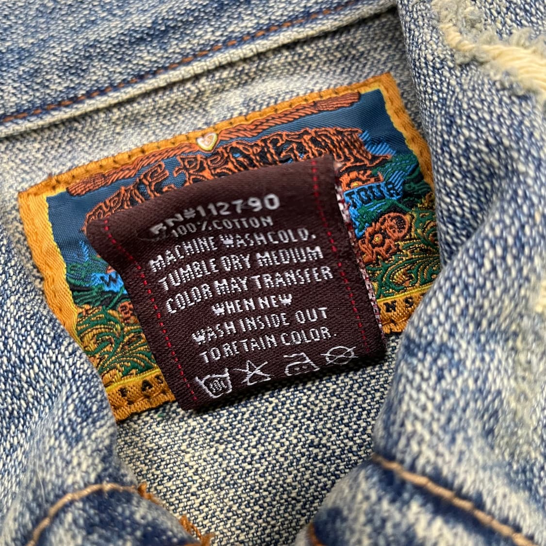 트루릴리전 아카이브 디스 크롭 데님 자켓 상품이미지5