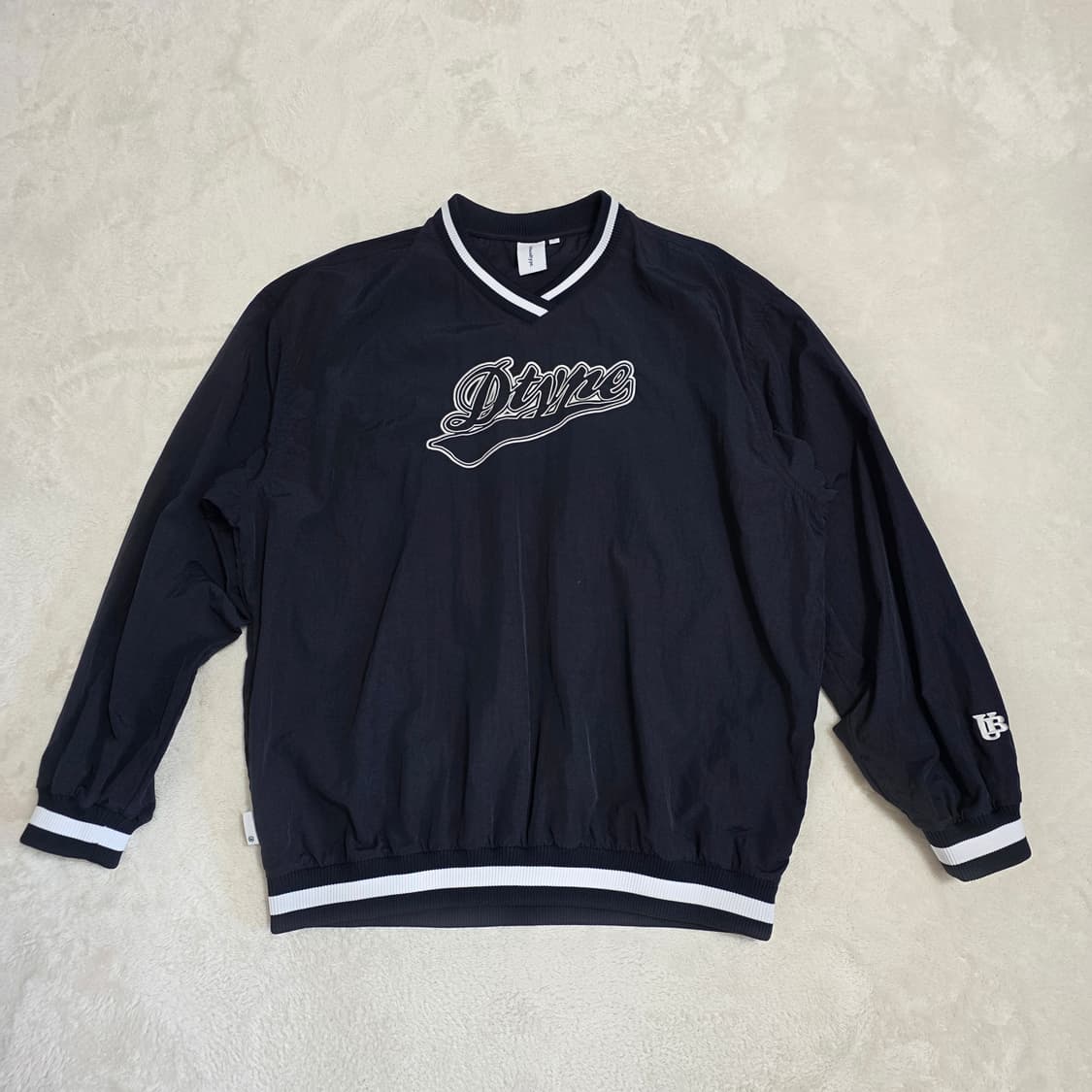 (L)어반디타입 브이넥 우븐 바람막이 티셔츠  상품이미지1