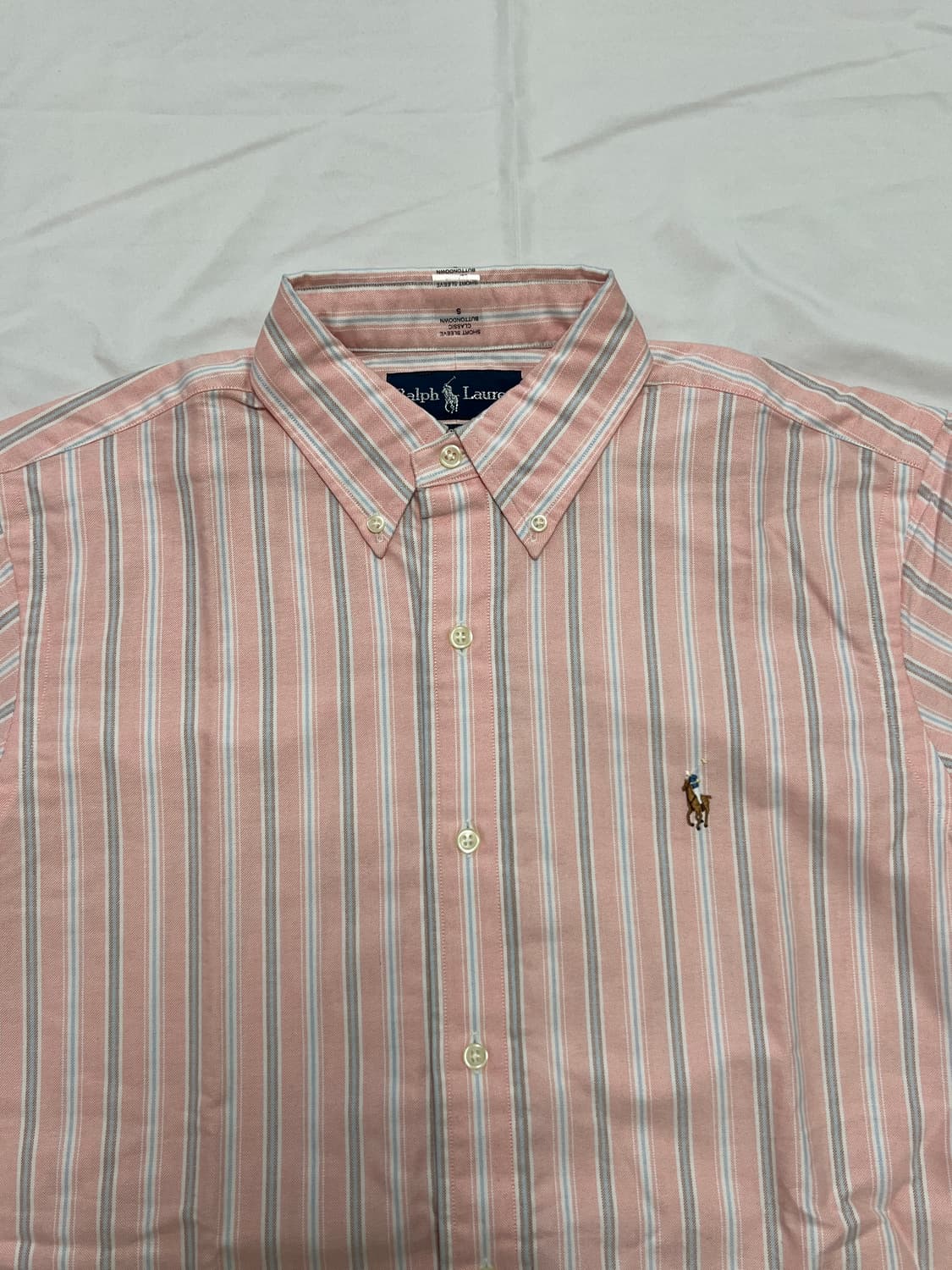 폴로 랄프로렌 클래식 버튼다운 반팔 셔츠 S 상품이미지3