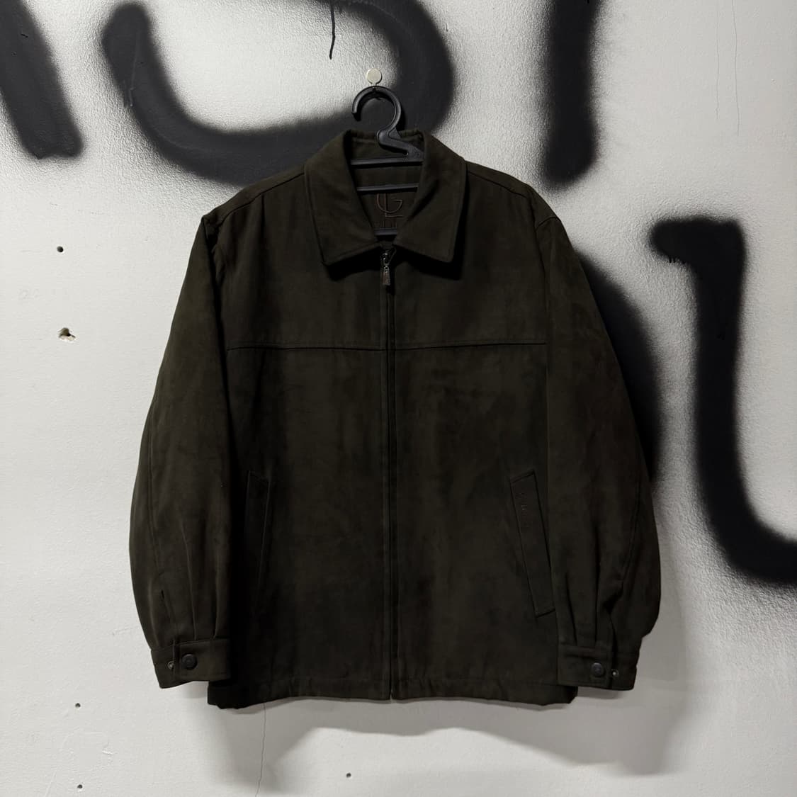 VTG 빈티지 스웨이드 싱글 집업 스윙탑 봄버 자켓 상품이미지1